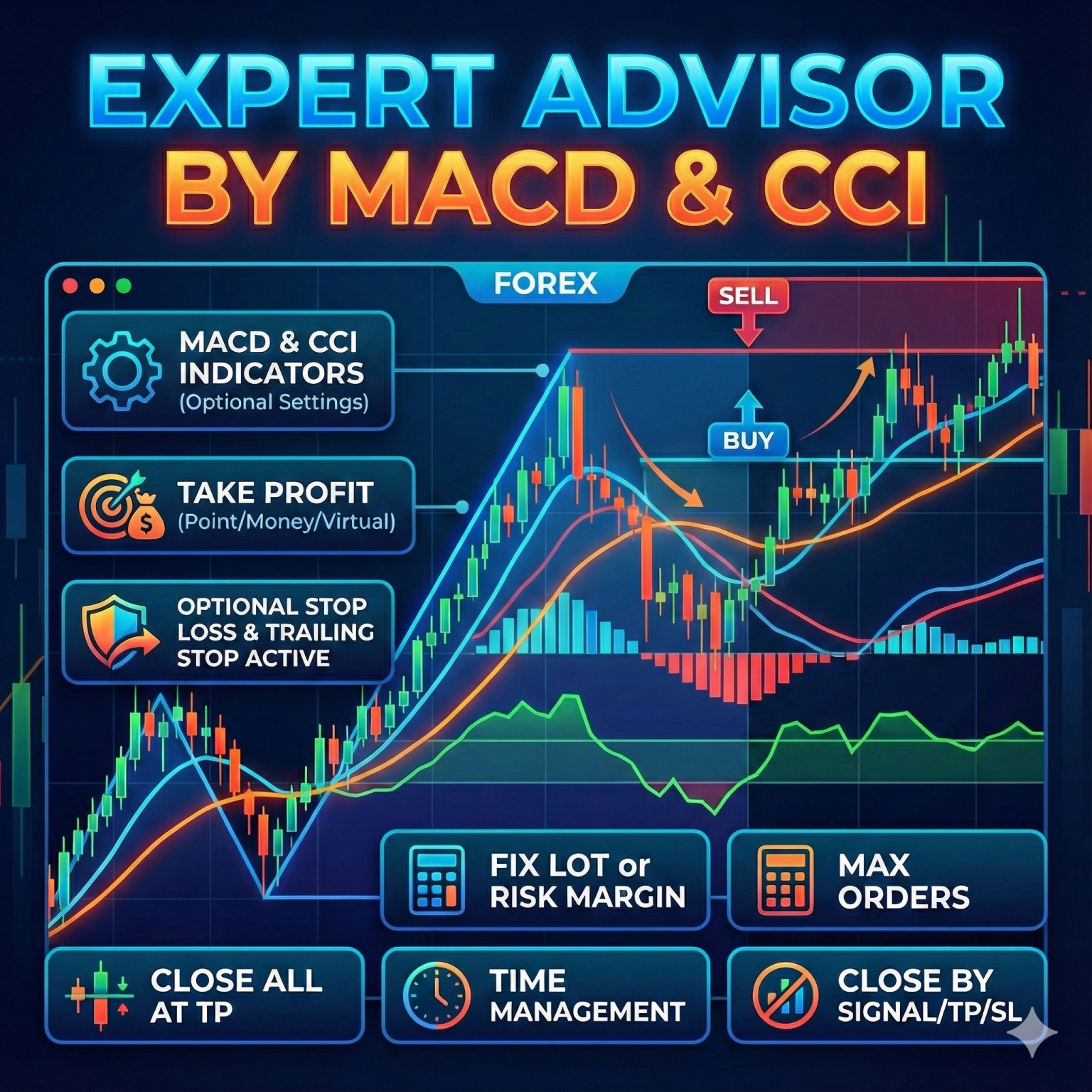 Expert Advisor by MACD & CCI