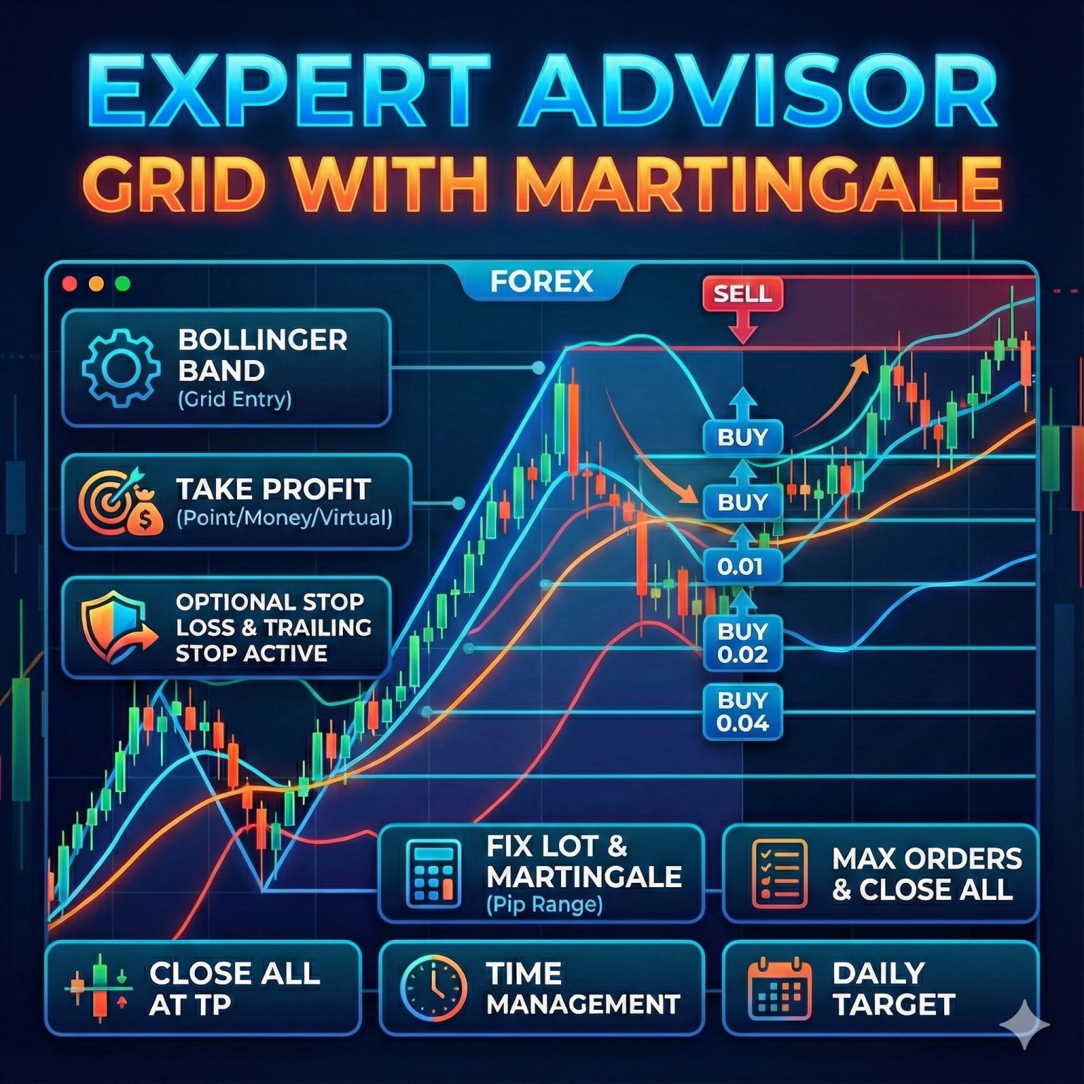 Expert Advisor Grid with Martiangle